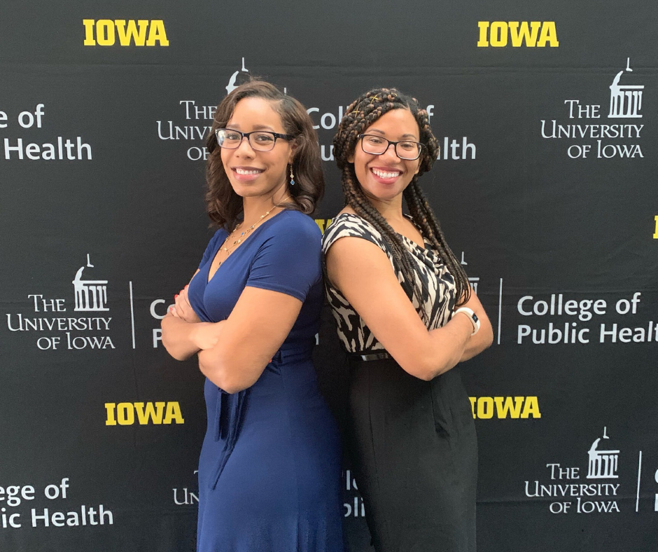 Robyn Espinosa and Chelsea Hicks at the UI College of Public Health