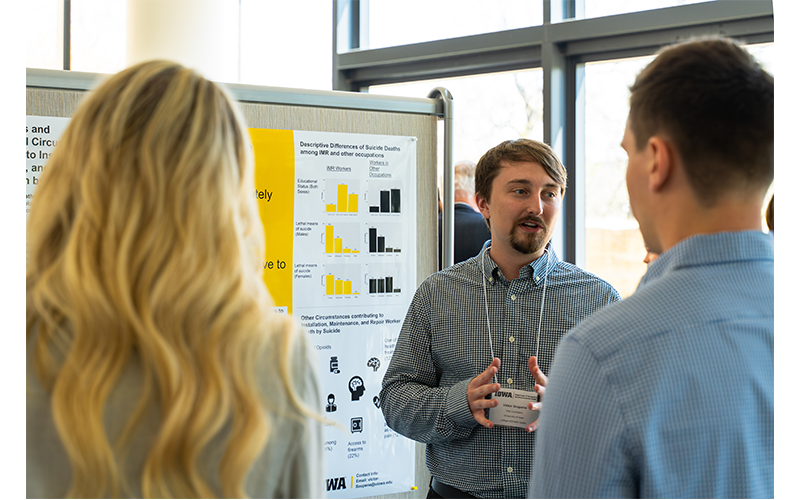 Poster session at the University of Iowa College of Public Health